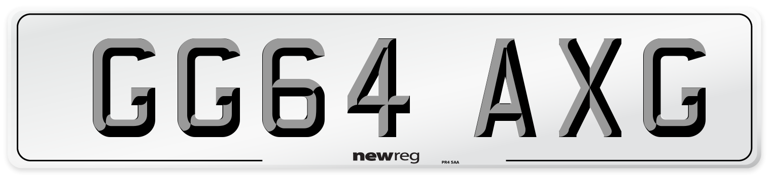 GG64 AXG Number Plate from New Reg